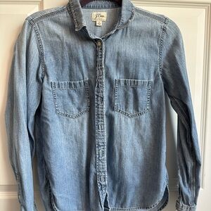 J. Crew Light Blue Denim Shirt